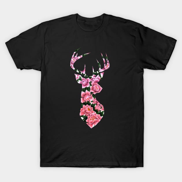 Staggered Peonies T-Shirt by celesteroddom